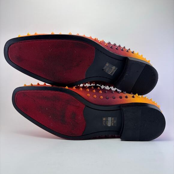 PARRAZO Premium Two Toned Orange Spiked Loafers Men’s Size 13 main image 12